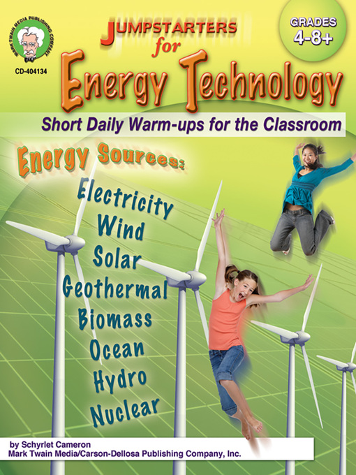Title details for Jumpstarters for Energy Technology, Grades 4 - 8+ by Cameron - Available
